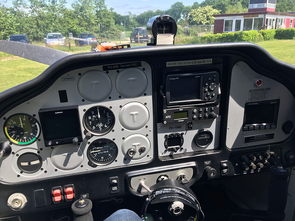 Het zicht van de cockpit van de M6 (foto 4 juni 2022)
